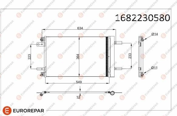 EUROREPAR 1682230580 - Condensateur, climatisation droxauto.com