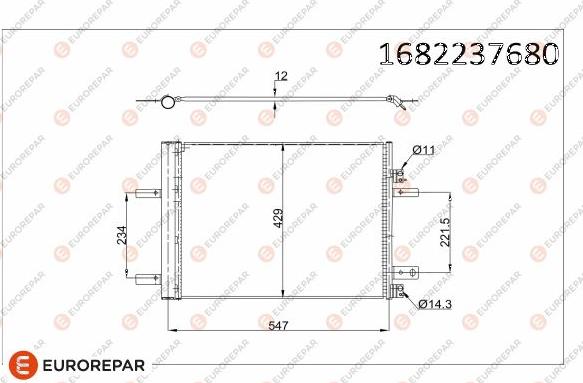 EUROREPAR 1682237680 - Condensateur, climatisation droxauto.com