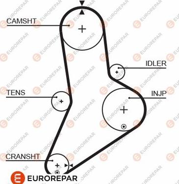 EUROREPAR 1633142180 - Courroie de distribution droxauto.com