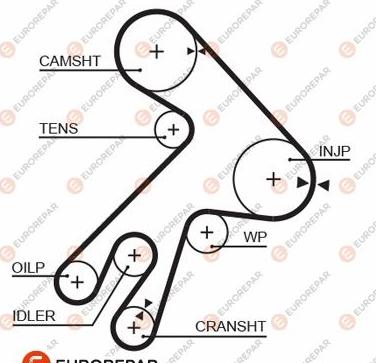 EUROREPAR 1633134980 - Courroie de distribution droxauto.com