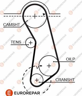EUROREPAR 1633136980 - Courroie de distribution droxauto.com