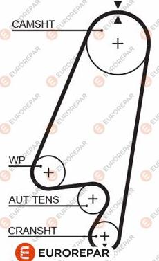 EUROREPAR 1633131080 - Courroie de distribution droxauto.com