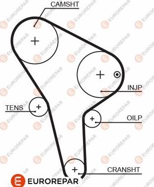 EUROREPAR 1633137580 - Courroie de distribution droxauto.com