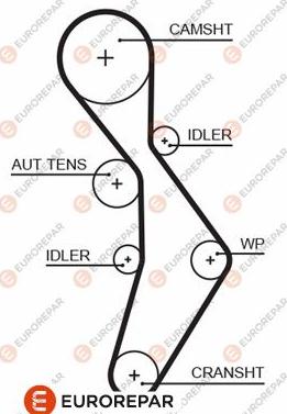 EUROREPAR 1633129980 - Courroie de distribution droxauto.com