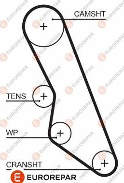 EUROREPAR 1633126080 - Courroie de distribution droxauto.com