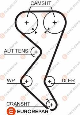 EUROREPAR 1633126780 - Courroie de distribution droxauto.com