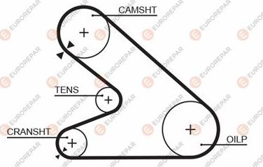 EUROREPAR 1633127980 - Courroie de distribution droxauto.com