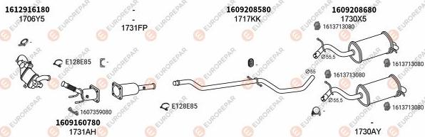 EUROREPAR EXH100602 - Échappement droxauto.com
