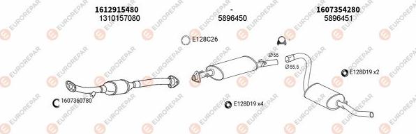 EUROREPAR EXH100858 - Échappement droxauto.com