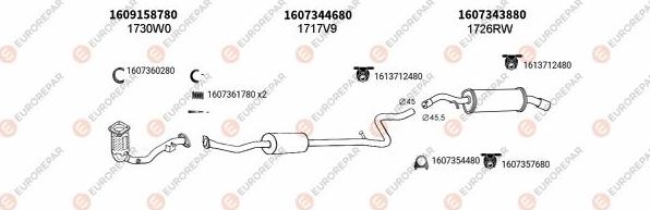 EUROREPAR EXH100398 - Échappement droxauto.com