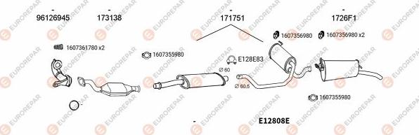 EUROREPAR EXH100345 - Échappement droxauto.com