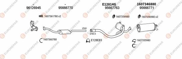 EUROREPAR EXH100342 - Échappement droxauto.com