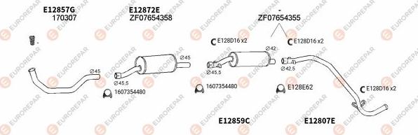 EUROREPAR EXH100352 - Échappement droxauto.com