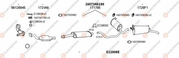 EUROREPAR EXH100389 - Échappement droxauto.com