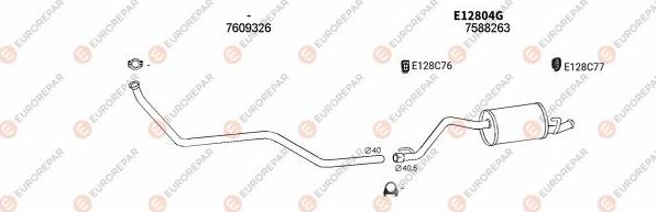 EUROREPAR EXH100792 - Échappement droxauto.com
