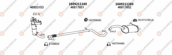 EUROREPAR EXH100707 - Échappement droxauto.com