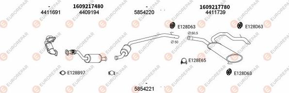EUROREPAR EXH101436 - Échappement droxauto.com