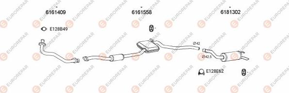 EUROREPAR EXH101038 - Échappement droxauto.com