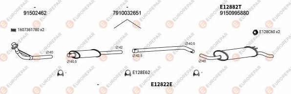 EUROREPAR EXH101821 - Échappement droxauto.com