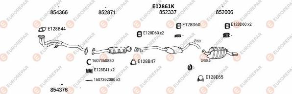 EUROREPAR EXH101343 - Échappement droxauto.com