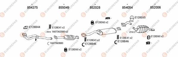 EUROREPAR EXH101361 - Échappement droxauto.com