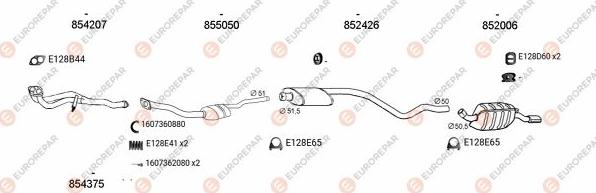 EUROREPAR EXH101370 - Échappement droxauto.com