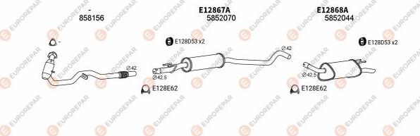 EUROREPAR EXH101221 - Échappement droxauto.com