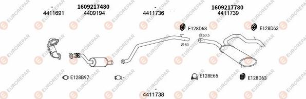 EUROREPAR EXH101271 - Échappement droxauto.com