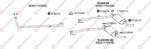 EUROREPAR EXH102891 - Échappement droxauto.com