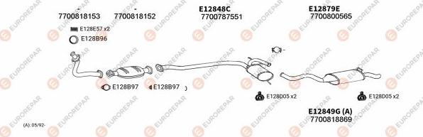 EUROREPAR EXH102325 - Échappement droxauto.com