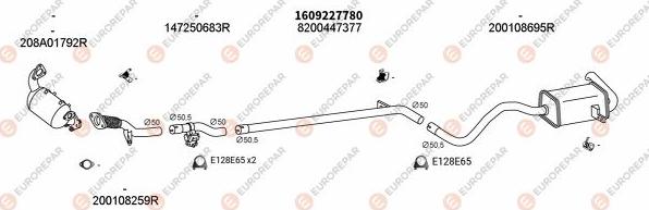 EUROREPAR EXH102719 - Échappement droxauto.com