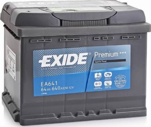 Exide EA641 - Batterie de démarrage droxauto.com