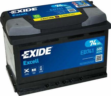 Exide EB741 - Batterie de démarrage droxauto.com