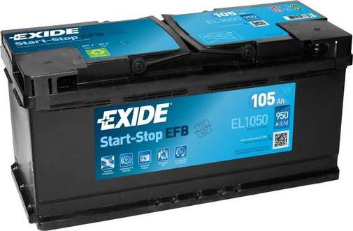 Exide EL1050 - Batterie de démarrage droxauto.com