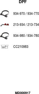 FA1 MD000917 - Filtre à particules / à suie, échappement droxauto.com