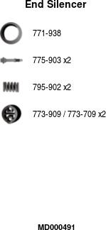 FA1 MD000491 - Silencieux arrière droxauto.com