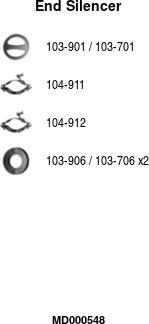 FA1 MD000548 - Silencieux arrière droxauto.com