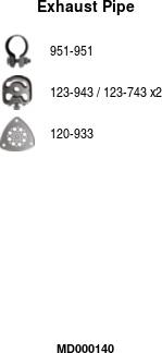 FA1 MD000140 - Tuyau d'échappement droxauto.com