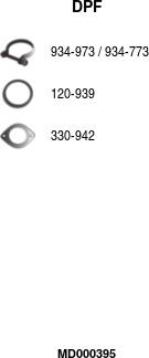 FA1 MD000395 - Filtre à particules / à suie, échappement droxauto.com