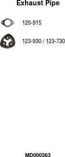 FA1 MD000363 - Tuyau d'échappement droxauto.com