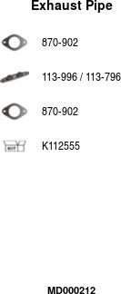 FA1 MD000212 - Tuyau d'échappement droxauto.com