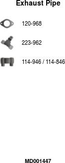 FA1 MD001447 - Tuyau d'échappement droxauto.com