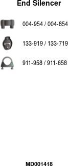 FA1 MD001418 - Silencieux arrière droxauto.com