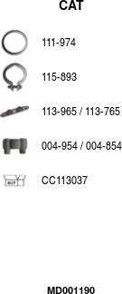 FA1 MD001190 - Catalyseur droxauto.com