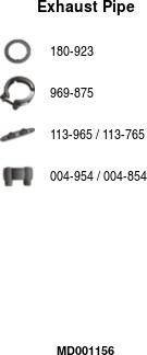 FA1 MD001156 - Tuyau d'échappement droxauto.com