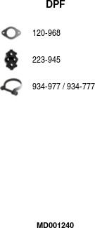 FA1 MD001240 - Filtre à particules / à suie, échappement droxauto.com