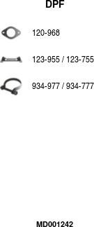 FA1 MD001242 - Filtre à particules / à suie, échappement droxauto.com