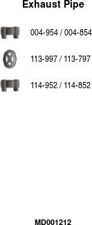 FA1 MD001212 - Tuyau d'échappement droxauto.com