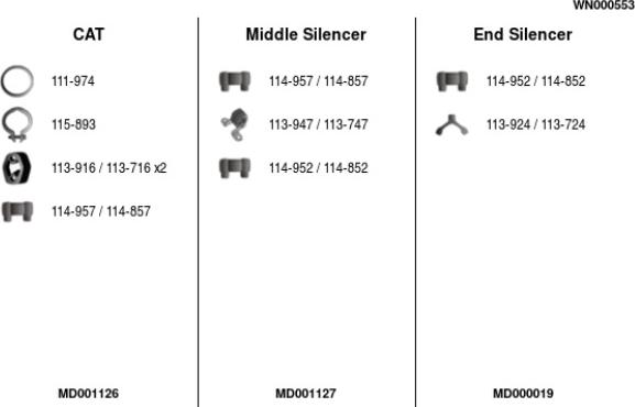 FA1 WN000553 - Échappement droxauto.com