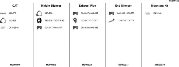 FA1 WN000160 - Échappement droxauto.com